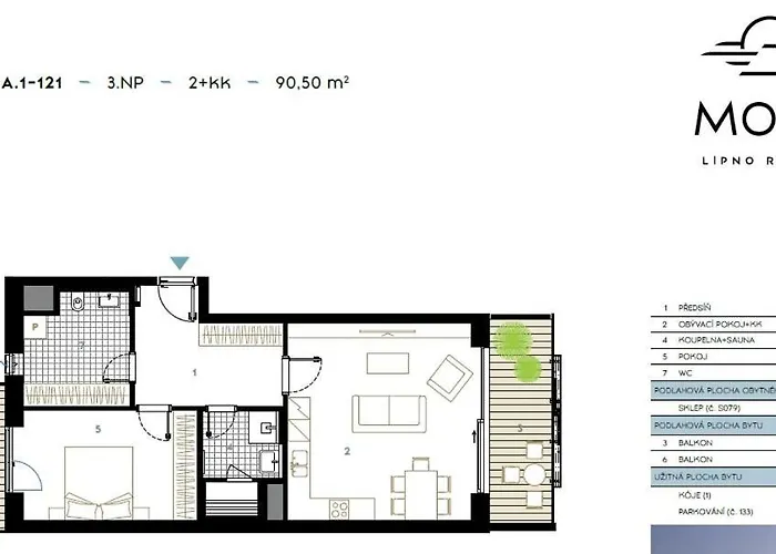 A121 Molo Lipno S Infrasaunou - Koubek Apartmán